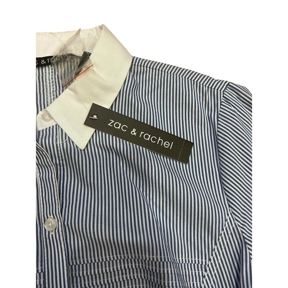 NWT Zack & Rachel stripped button down shirt sz Large - Picture 3 of 8